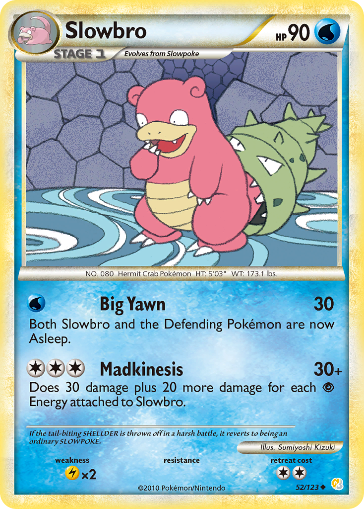 HeartGold SoulSilver Slowbro #52/123